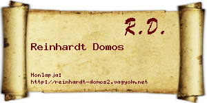 Reinhardt Domos névjegykártya